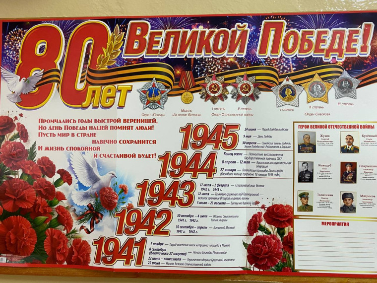 Приготовления к юбилейному Дню Победы.